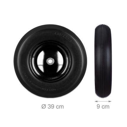 Wheel for wheelbarrow 4.80 4.00-8 solid rubber