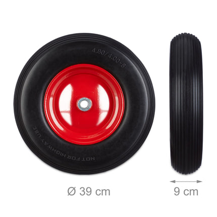 Wheel for wheelbarrow 4.80 4.00-8 solid rubber
