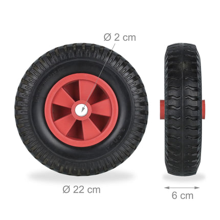 Wheels for wheelbarrow 2.50-4 in sets of 2