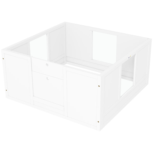 Puppy playpen Medium Dogs, adjustable door, non-slip feet