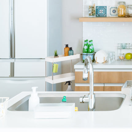 White 3-Shelf Trolley for Kitchen or Bathroom