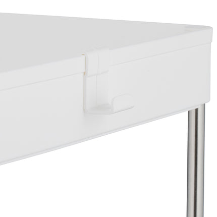 White 3-Shelf Trolley for Kitchen or Bathroom