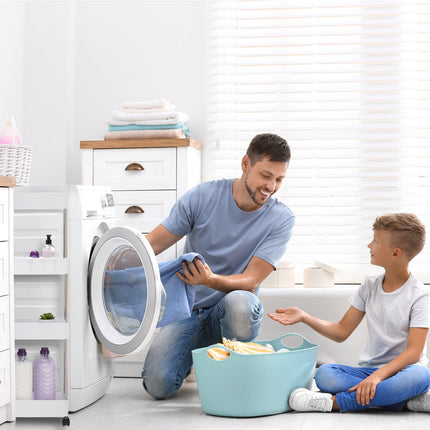 White 4-Tier Rolling Storage Trolley for Kitchen/Bathroom
