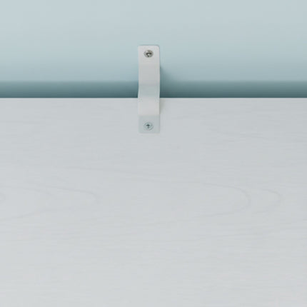 White Adjustable Shelf Bookcase, 100 cm