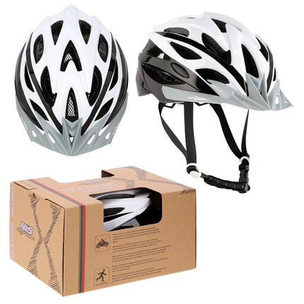White-Black Helmet, Size S (50-58cm)