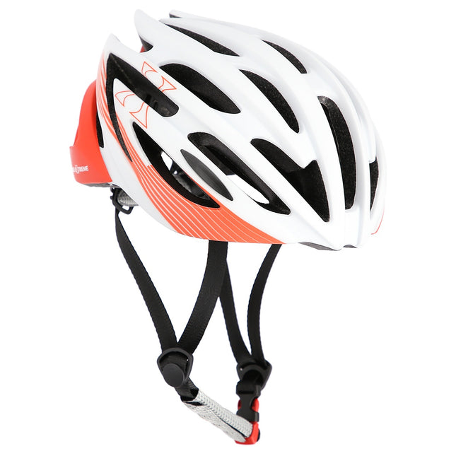 White-Red Size L Helmet, 57-61 cm