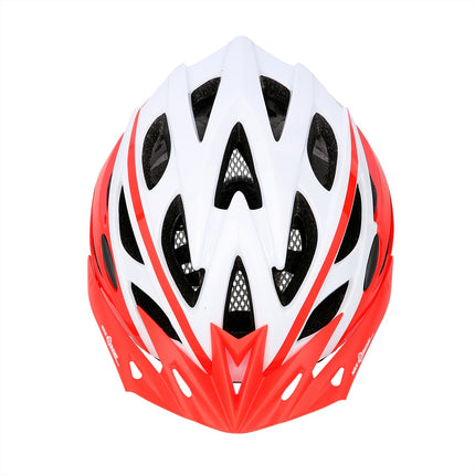 White-Red Size M Helmet, 53-60cm