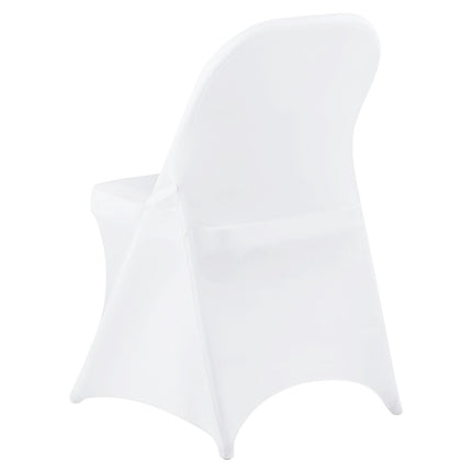 White Stretch Chair Covers, Polyester Spandex, 150-Pack