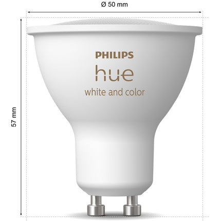 White and Color Ambiance GU10 400lm 1-pack