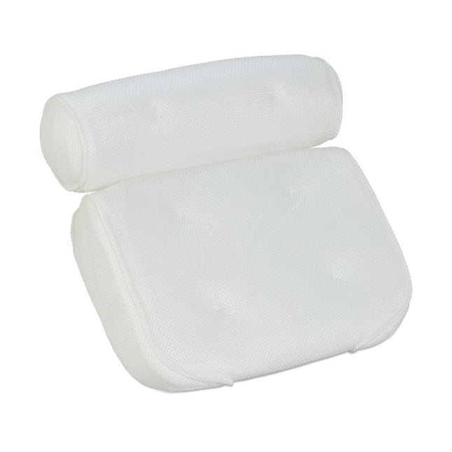 White bath pillow