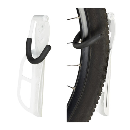 White bicycle holder wall set of 4