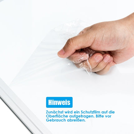 Whiteboard magnetic board writing board wall board memo board with aluminum frame 90 x 60 cm