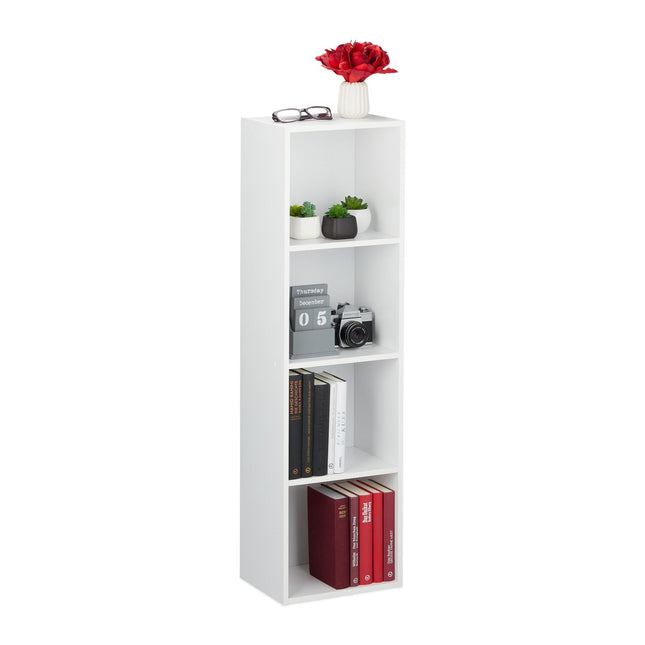 White bookshelf