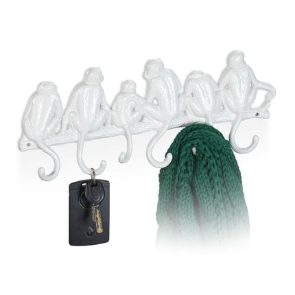White coat hanger in monkey design