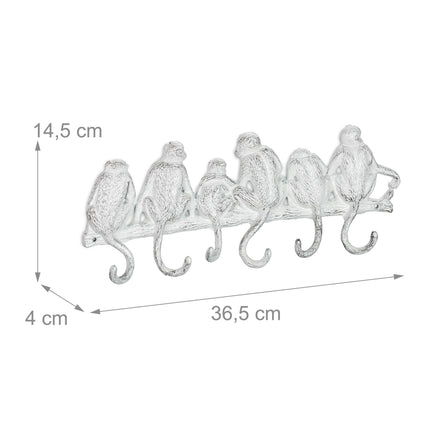 White coat hanger in monkey design