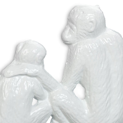 White coat hanger in monkey design