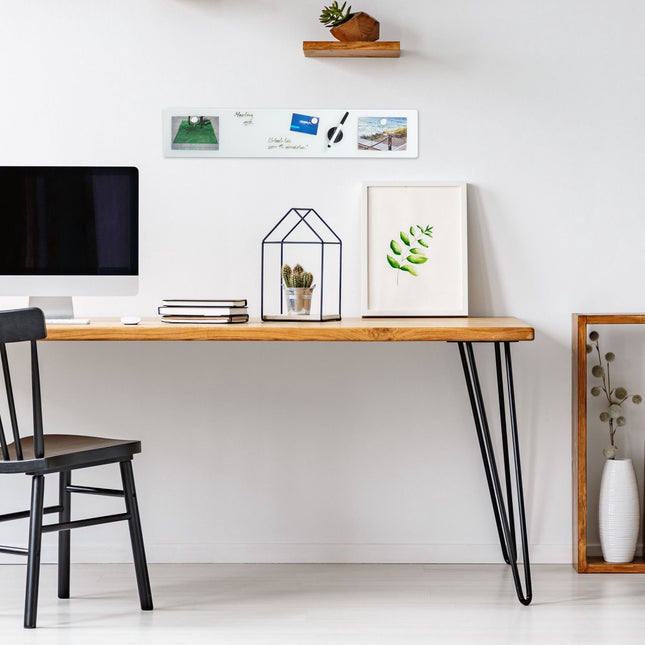 White glass magnetic board