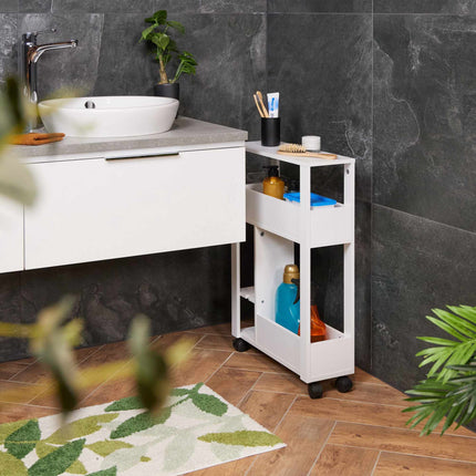 White niche cart