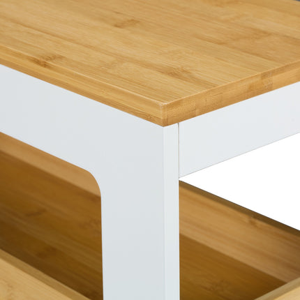 White niche cart with drawers