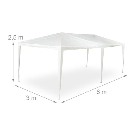 White pavilion 3x6 m
