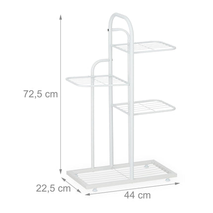 White plant stand 4 shelves