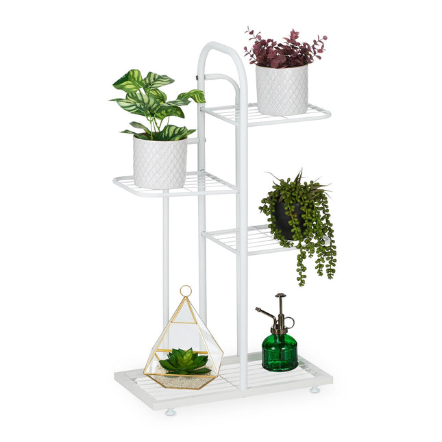 White plant stand 4 shelves