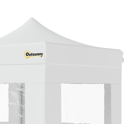 White pop-up garden tent, waterproof, 300 x 300 cm