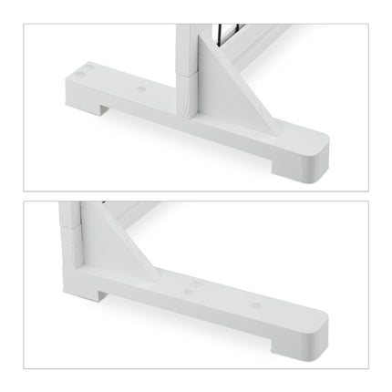 White retractable security gate