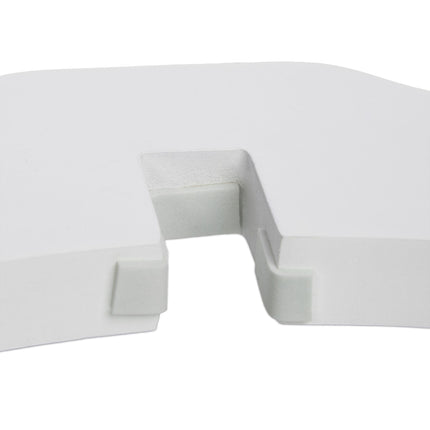White security gate with door 70 cm