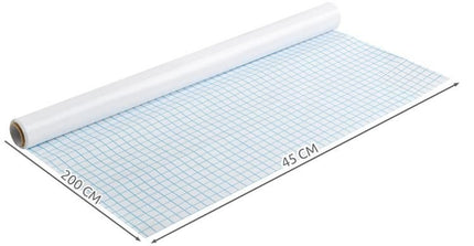 White self-adhesive board 200x45 cm