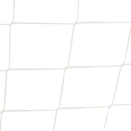 White soccer goal with steel frame