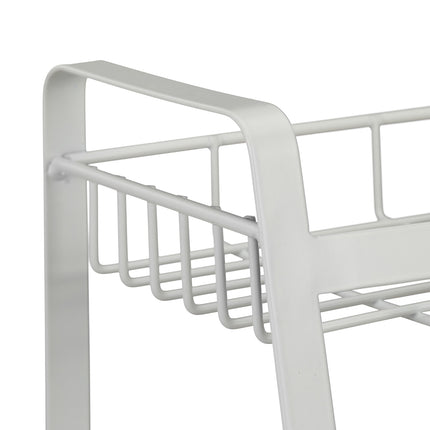 White spice rack with 3 levels