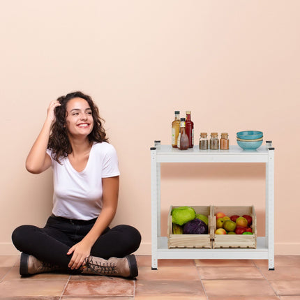 White strong metal shelf with 5 levels