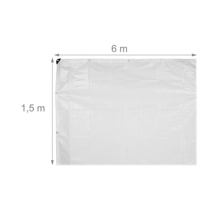 White tarpaulin 120 g/m²