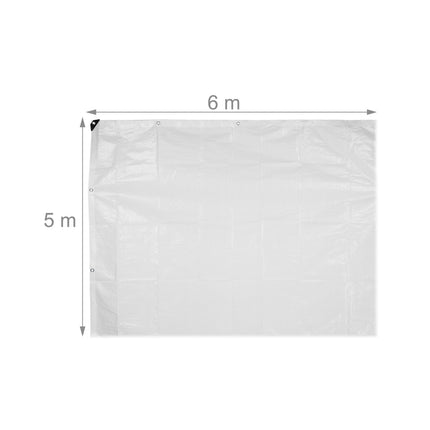 White tarpaulin 120 g/m²
