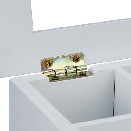 White tea box with 8 compartments
