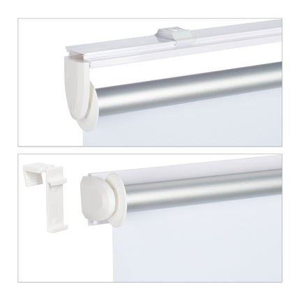 White thermal roller blind 160 cm long
