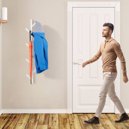 White tree-shaped coat hanger