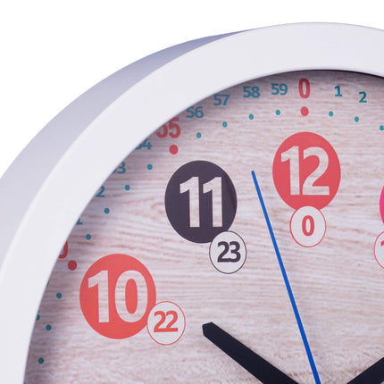 White wall clock for children