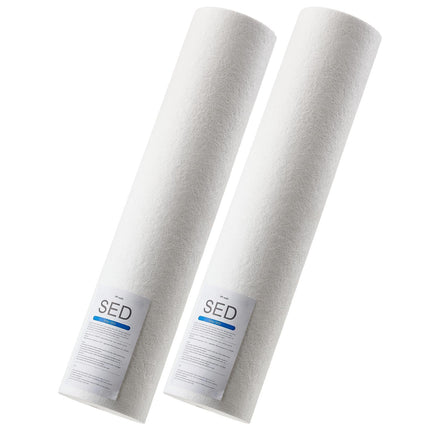Whole House Sediment Filter Cartridge 4.5x20, 5 Micron, 2-Pack