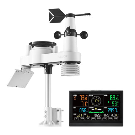 Wi-Fi Weather Station with App, 7-in-1 Solar Sensor