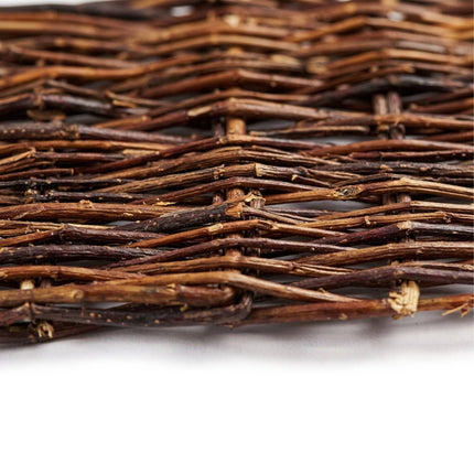 Wicker Flower Bed Edging, Willow Border With Pegs