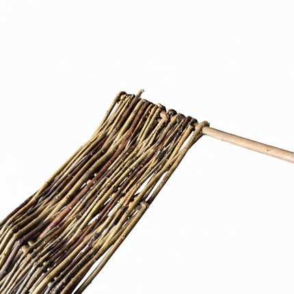 Willow Wicker Fence Edging Set for Flower Beds