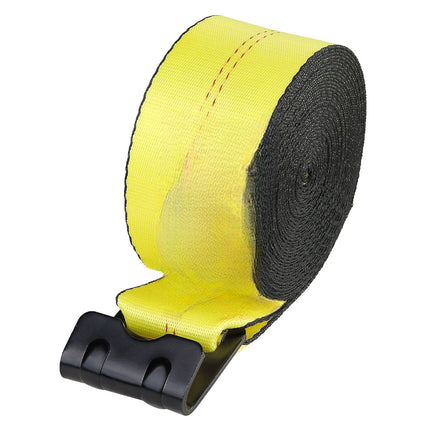 Winch Straps, 4 in x 40 ft, Flat Hook, 10 Pack