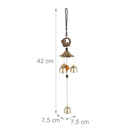 Wind Chimes Set of 2 with Koi Fish Design