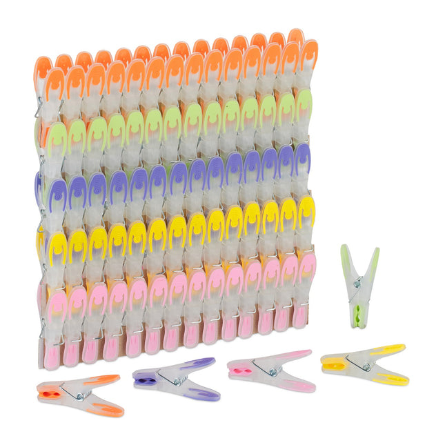 Windproof Clothes Pegs, Soft-Grip, 75 Pack
