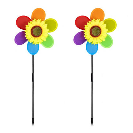 Wind spinner flower set of 2