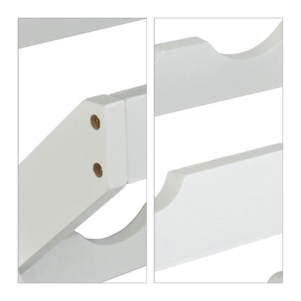 Wine rack bamboo white
