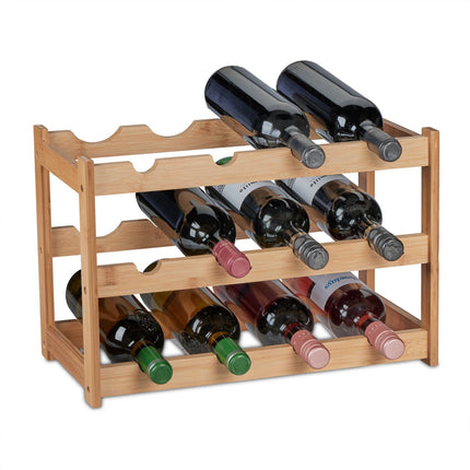 Wine rack for 12 bottles