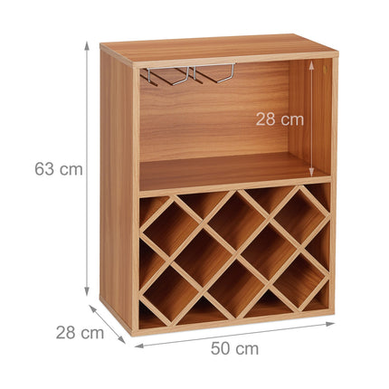 Wine rack for 8 bottles
